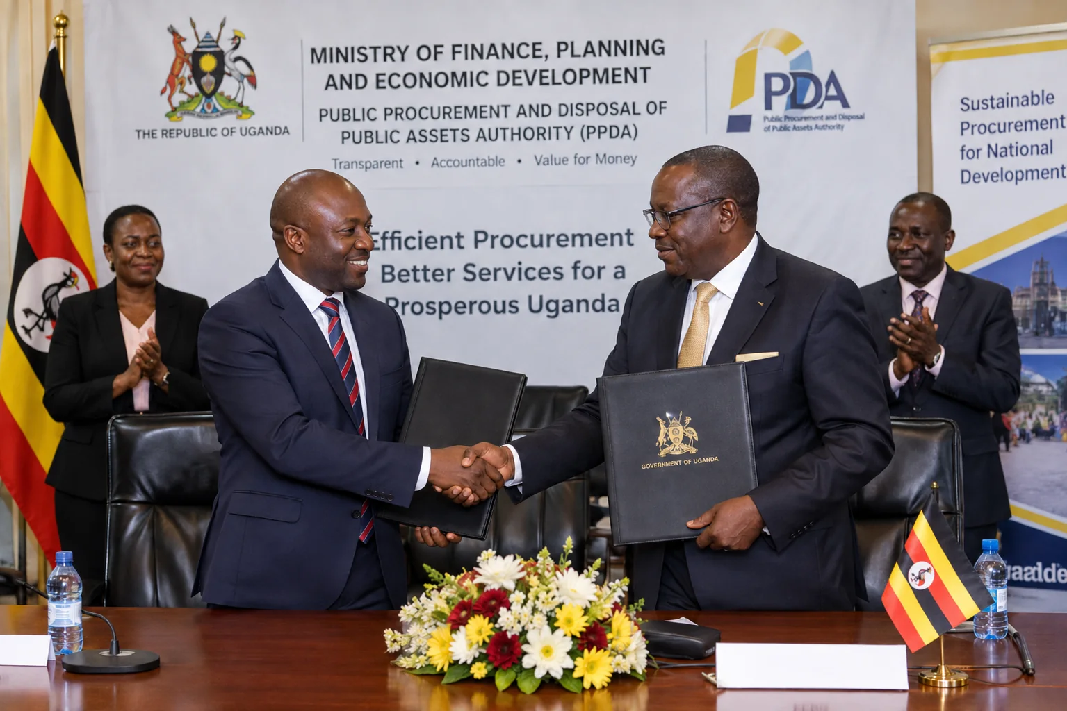 Uganda public procurement partnership signing